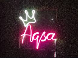 customize 2 alphabet neon name just in 999