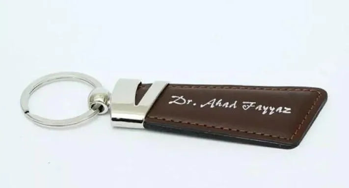 Customized Leather Keychain – Name Leather Keyring