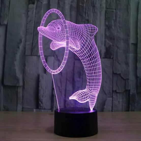 3d customize night lamp multicolor