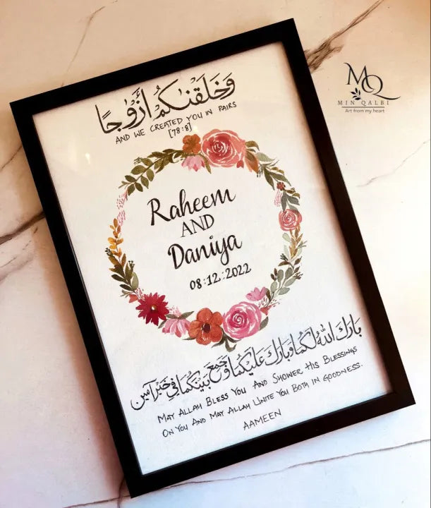 Nikah certificate new trend with frame