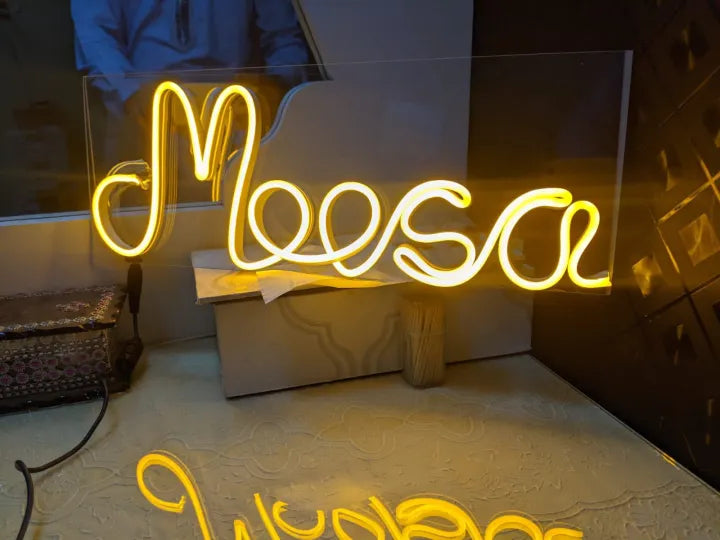 Coustumize neon name 2 alphabet just in 900 your choice color