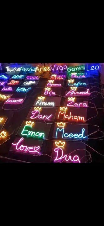 Coustumize Neon name 2 alphabet in just 900 lowest price Guarantee