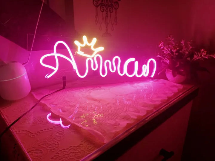 Coustumize Neon name 2 alphabet in just 900 lowest price Guarantee