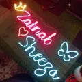 Coustmize neon light sign board or name own name plate