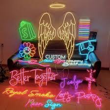 customize 2 alphabet neon name just in 999