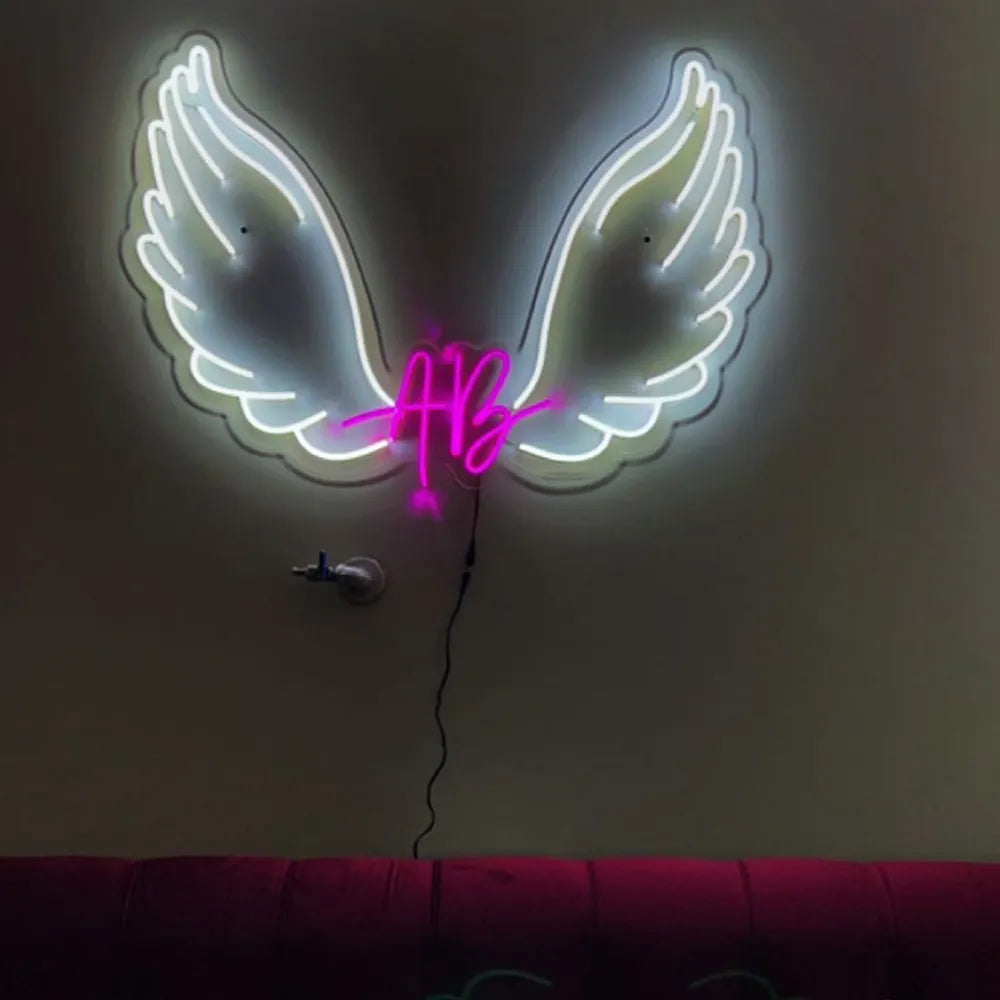 customize 2 alphabet neon name just in 999