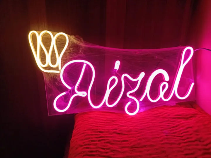 Custom Name Neon Light for Wall Home Decor with Crown 👑 | Customized Neon Sign Lights Personalized Gift for Men, Women, Husband, Wife, Girls, Boys