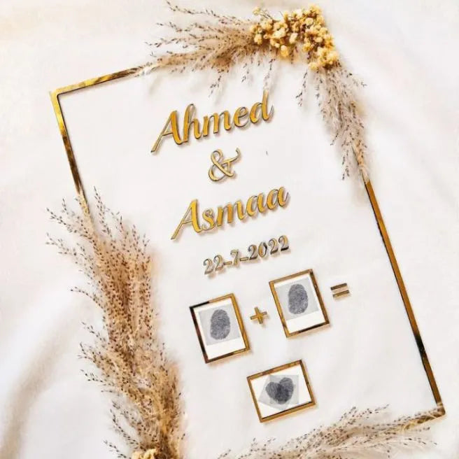 *Customize Acrylic Couple Wedding Frame*